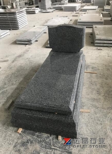 New Pangda Dark G654 Granite Dark Grey Tombstone Monument Israel