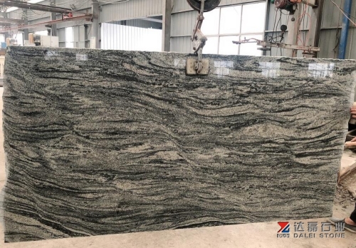 China Juparana Big Slabs Monument Material Regular Lines