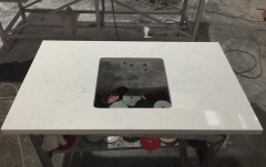 Mary White Quartz Countertops Artificial Stone Engineered Kitchen Countertops