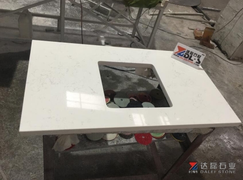 Mary White Quartz Countertops Artificial Stone Engineered Kitchen Countertops