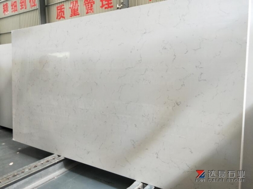 Carrara White Quartz Big Slabs Artificial Stone Engineered Stone Big Slabs