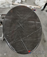 Bulgaria Grey Marble Table Top Round Table Desk