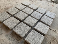 G603 Mesh Paver Cube Stone Flamed Finish Way