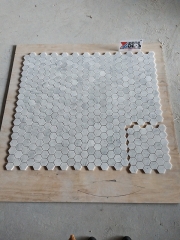 White Carrara Mosaic Tile Marble Mosaic Tile Dalei Stone