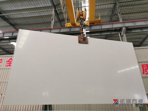 Crystal White Quartz Stone Big Slabs Artificial Stone Wholesale