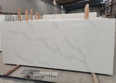 Stunning White Color Quartz Big Slabs Factory Wholesale