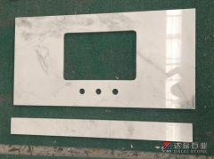 Arabescato Venato White Marble Vanity Tops Sink Cut