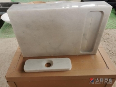 Carrara White Honed Bathroon Basins Sinks