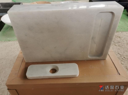 Carrara White Honed Bathroon Basins Sinks