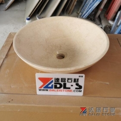 Crema Marfil Marble Basins Sinks Polished