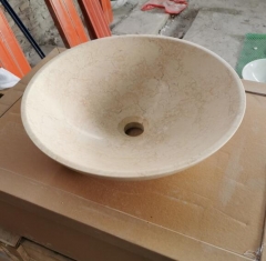 Crema Marfil Marble Basins Sinks Polished