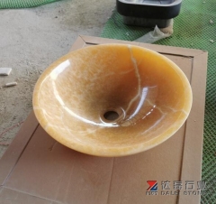 Honey Onyx Orange Color Basins Sinks China Onyx