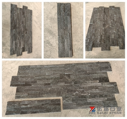 Black Quartizie Cladding Stone Wholesale Dalei Stone