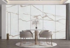 Chinese Calacatta White Marble Shown At Xiamen Stone Fair