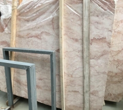 Cream Roses Pink Marble Big Slabs Marble Steps