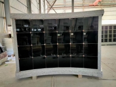 Grey Granite G603 And Indian Black Columbarium Custom Size Producing