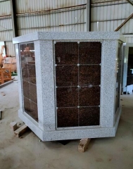 Grey Granite G603 And Indian Black Columbarium Custom Size Producing