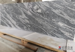 Spary White Countertops Flat Edge Sea Wave Granite