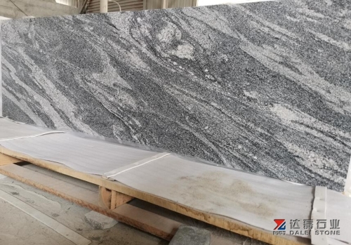 Spary White Countertops Flat Edge Sea Wave Granite