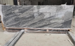 Spary White Countertops Flat Edge Sea Wave Granite