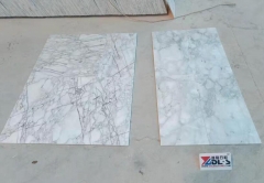 China Carrara White Thin Tiles Polished Honed