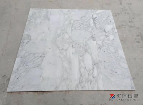 China Arabescato White Marble Thin Tiles Polished Tiles