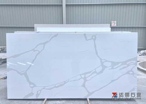 White Calacatta Quartz Big Slabs Use For Countertops Kitchen Islands