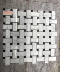 Nero Marquina Carrara White Mosaic Tiles On Sale
