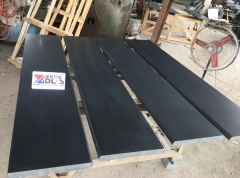 New Mongolian Black Granite Steps By Honed Finish