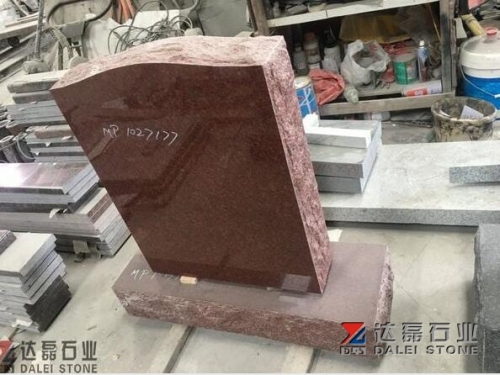 Imperial Red Granite Monument Upright Tombstone Wholesale