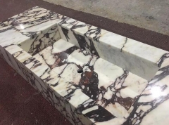 Calacatta Viola Marble Polished Countertops Hotel Bathroom Countertops