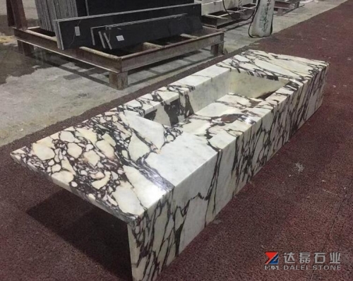 Calacatta Viola Marble Polished Countertops Hotel Bathroom Countertops