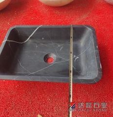 Nero Marquina Marble Square Sinks Honed Finish way