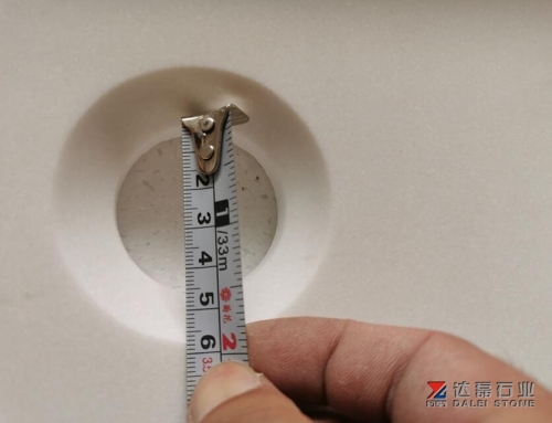 Pure White Marble Crystal White Square Basins
