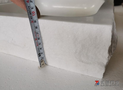 Pure White Marble Crystal White Square Basins