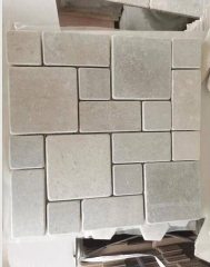 Cinderella Grey Marble Mosaic Tiles French Design Tumble Finish Way