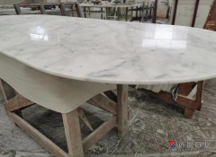 Carrara White Marble Table Top Coffee Table Polished