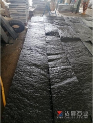 China Dark Grey G654 Natural Split Granite Wall Cladding For Wall Background