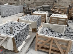 New G654 Crazy Paver Stone Sesame Dark Grey Granite Irregular Paving Stone Factory Price