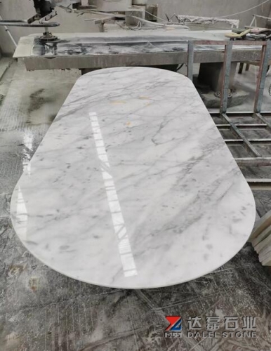 Carrara White Marble Table Top Coffee Table Polished