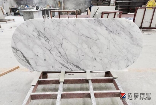 Carrara White Marble Table Top Coffee Table Polished