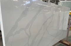 White Color Calacatta Quartz Big Slabs Calacatta Quartz