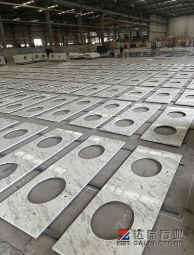 Andromeda White Granite Countertop Vanity Tops