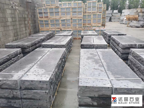 Blue Limestone Rock Face For Wall Facade Flamed