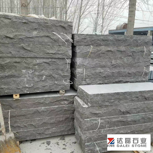 Blue Limestone Rock Face For Wall Facade Flamed