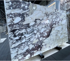 Italy Marble Calacatta Viola White Purple Yellow Color Full of Atrist Design