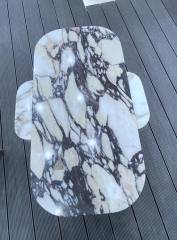 Italy Marble Calacatta Viola White Purple Yellow Color Full of Atrist Design