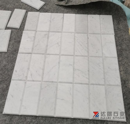 White Marble Carrara White Subway Tiles Thin Tiles