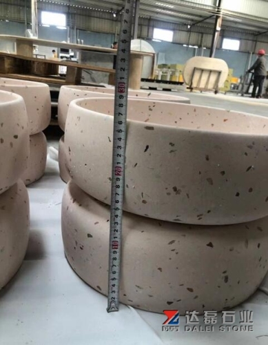 Beige Terrazzo Basins Round Sinks