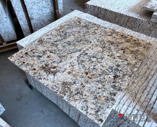 Polished Granite Amarello Gold Cut To Size Granite Tiles